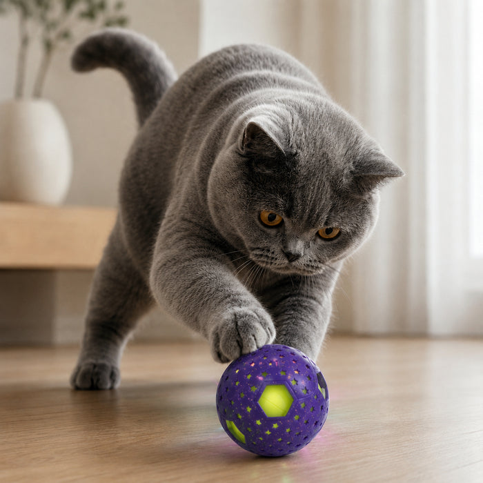 Balle lumineuse disco pour chat Miorra - visuel principal