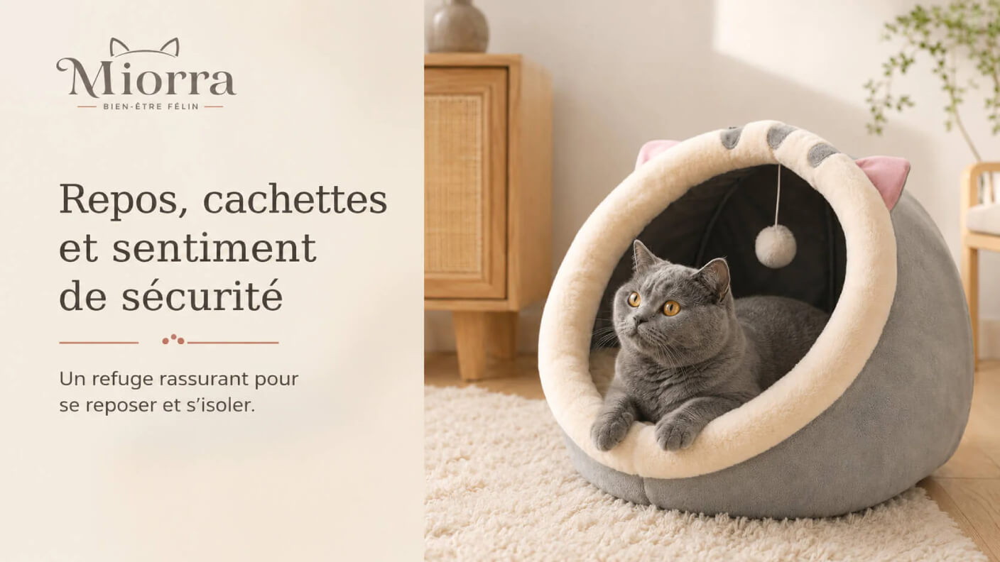 Repos, cachettes et sentiment de s&eacute;curit&eacute; - un refuge rassurant pour se reposer et s'isoler