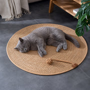 Tapis griffoir naturel pour chat Miorra - 40cm Avec balle - visuel produit 4