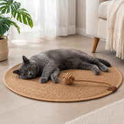 Tapis griffoir naturel pour chat Miorra - 40cm Avec balle - visuel principal