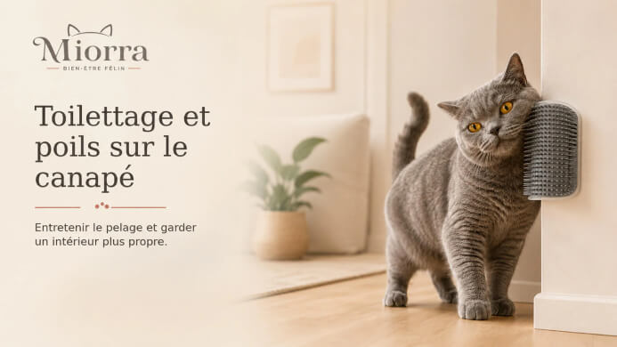Toilettage et poils sur le canap&eacute; - entretenir le pelage et garder un int&eacute;rieur plus propre